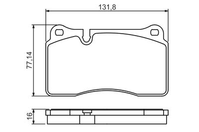 Brake Pad Set, disc brake 0 986 494 207