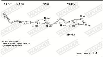SISTEM DE ESAPAMENT WALKER OPH17939AB
