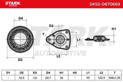 тампон на макферсън STARK SKSS-0670669