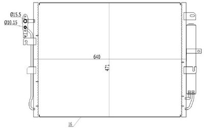 KONDENSATOR KLIMAANLAGE MTR 13054441