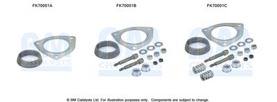 Zestaw montażowy, rura wydechowa BM CATALYSTS FK70001
