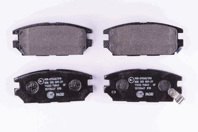 Комплект тормозных колодок, дисковый тормоз HELLA 8DB 355 009-291 для MITSUBISHI MAGNA