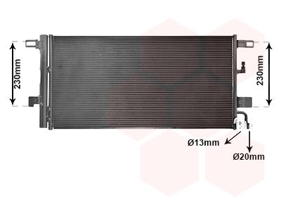 VAN WEZEL 03015703 Радиатор кондиционера  для AUDI A4 (Ауди А4)