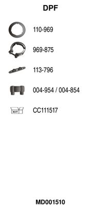 FILTRU FUNINGINE/PARTICULE SIST.DE ESAPAMENT FA1 MD001510