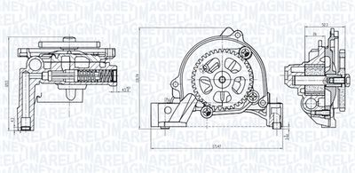 Olejové čerpadlo MAGNETI MARELLI 351516000026
