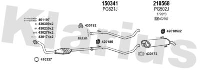 Układ wydechowy KLARIUS 630589E