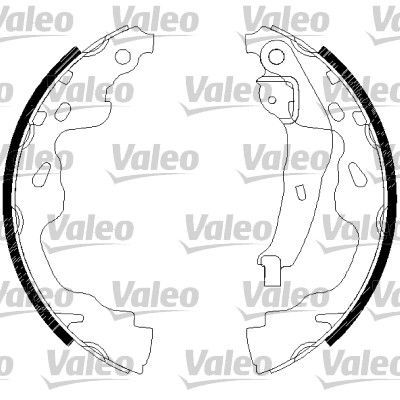 Комплект тормозных колодок VALEO 554760 для TOYOTA YARIS