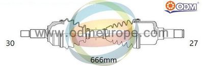 Приводной вал Multiparts 18-041760 для HONDA CR-V