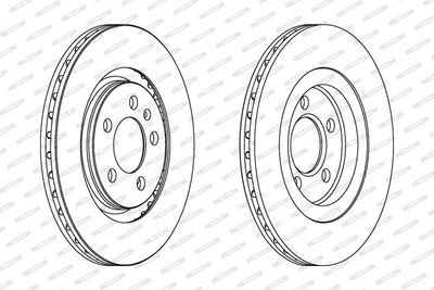 BREMSSCHEIBE FERODO DDF332 1