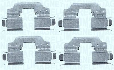 Kit d'accessoires, plaquette de frein à disque 363915110080