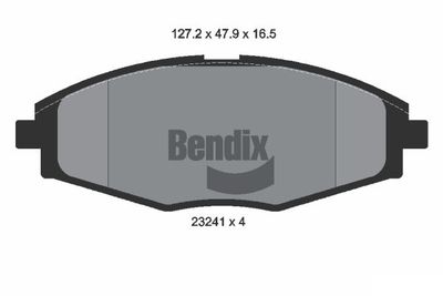 Комплект тормозных колодок, дисковый тормоз BENDIX Braking BPD1338 для CHERY QQ
