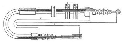Håndbremsekabel METZGER 10.4091