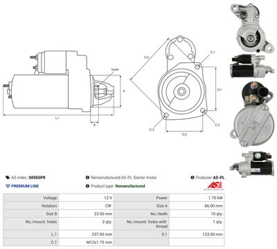 STARTER AS-PL S0955PR 4