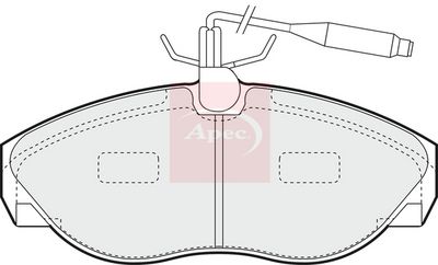 APEC Brake Pad Set, disc brake PAD867