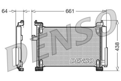 DENSO DCN09085 Радиатор кондиционера  для FIAT MULTIPLA (Фиат Мултипла)