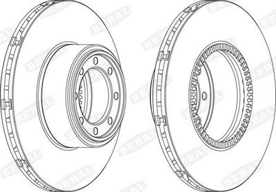 Brake disc achter Links/Rechts (294mmx24mm, met ABS ring) past: IVECO S-WAY, DAILY III, DAILY IV, DAILY V, DAILY VI 05.99-