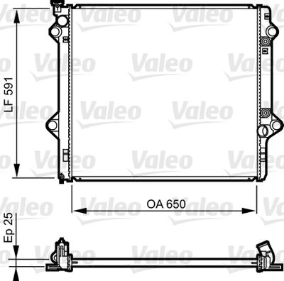 VALEO 735568 Крышка радиатора  для TOYOTA LAND CRUISER PRADO (Тойота Ланд круисер прадо)