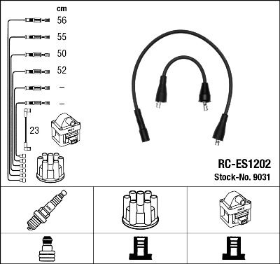 Комплект проводов зажигания NGK 9031 для SUZUKI SJ410