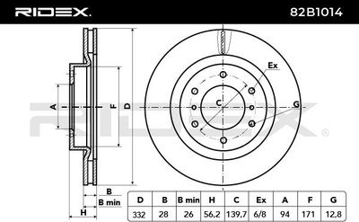 спирачен диск RIDEX