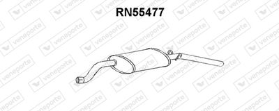 Глушитель выхлопных газов конечный VENEPORTE RN55477 для RENAULT MASTER