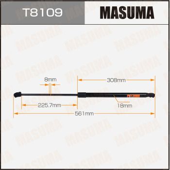 Газовая пружина, крышка багажник MASUMA T8109 для MAZDA 3