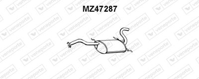 VENEPORTE MZ47287 Глушитель выхлопных газов  для MAZDA 121 II (DB) 1.3 16V