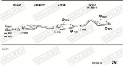 Изпускателна система WALKER RE96048