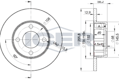 спирачен диск ICER 78BD4012-2