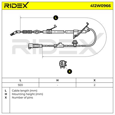 датчик, обороти на колелото RIDEX 412W0966