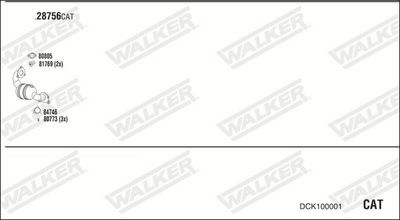 Изпускателна система WALKER DCK100001