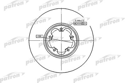 Тормозной диск PATRON PBD4216 для FORD TRANSIT