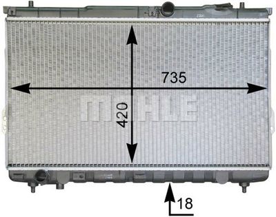 Радиатор, охлаждение двигателя WILMINK GROUP WG2182504 для HYUNDAI SANTA FE