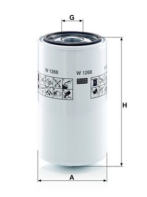 Hydraulisch filter (geschroefd) past: FENDT 203 K FARMER, 203 P FARMER, 203 PA FARMER, 203 PB FARMER, 203 PE FARMER, 203 PII FARMER, 203 P/III FARMER, 203 V FARMER, 203 VA FARMER, 203 V/II FARMER