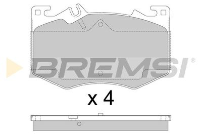Brake pad set, disc brake