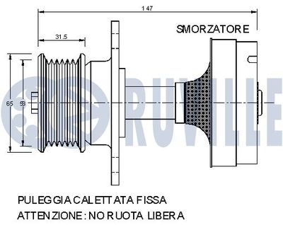 SISTEM ROATA LIBERA GENERATOR RUVILLE 541871 1