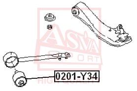 Подвеска, рычаг независимой подвески колеса ASVA 0201-Y34 для NISSAN CIMA