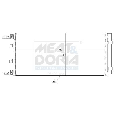 Skraplacz, klimatyzacja MEAT & DORIA 991162
