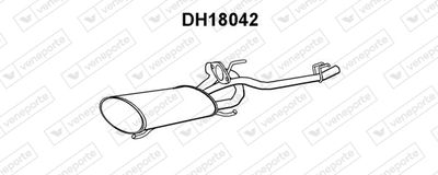 VENEPORTE DH18042 Глушитель выхлопных газов  для DAIHATSU HIJET (Дайхатсу Хижет)