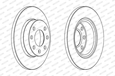 BREMSSCHEIBE FERODO DDF1129C 1