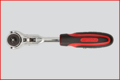 Ks Tools - Mini račňa s výkyvnou hlavou a T-rukoväťou 72zubov 1/4"