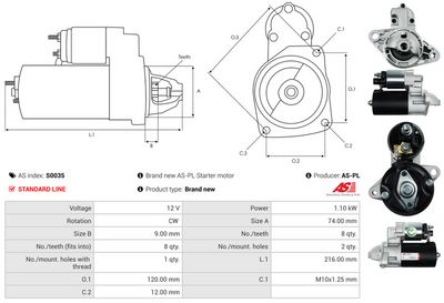 STARTER AS-PL S0035 4