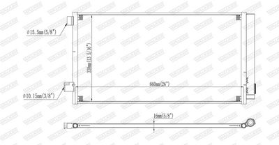 KONDENSATOR KLIMAANLAGE WALKER WCD00274 6