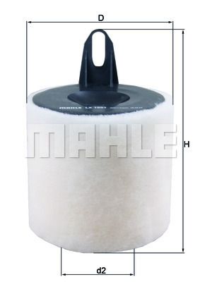 KNECHT LX 1651 Воздушный фильтр  для BMW 1 (Бмв 1)