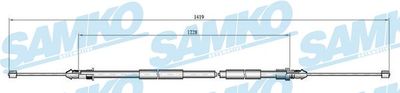 Тросик, cтояночный тормоз SAMKO C0739B для RENAULT SUPER