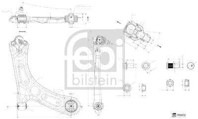 Wahacz, zawieszenie koła FEBI BILSTEIN 185602