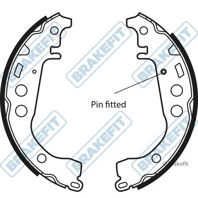 APEC Brake Shoe Set BSH1018