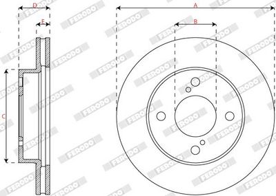 DISC FRANA FERODO DDF2968C 2