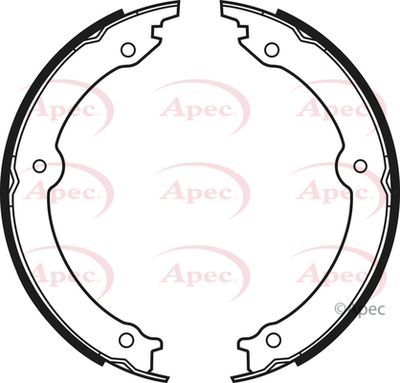 Brake Shoe Set, parking brake APEC SHU754