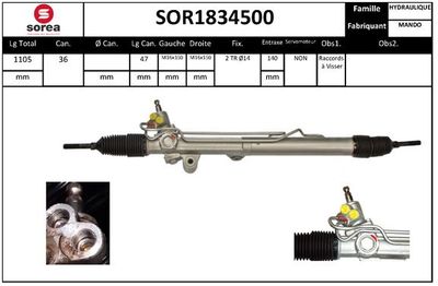 Рулевой механизм EAI SOR1834500 для SSANGYONG ACTYON