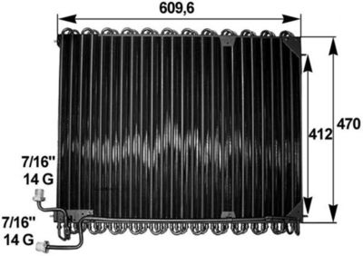 Condensator, climatizare MAHLE 9100134130